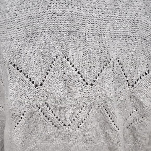 SO Elegant Wmn Open Front Gray Fox Heather Crop Cardigan Sweater Size 2X (NWT) - Picture 6 of 10